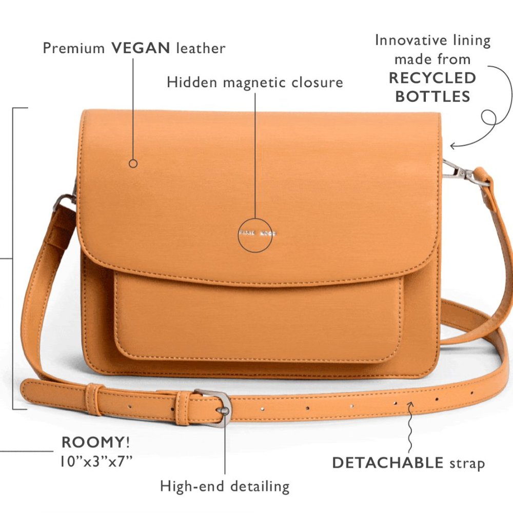 NWT Pixie Mood Zoe Crossbody Purse Honey (Tan) - Picture 5 of 9